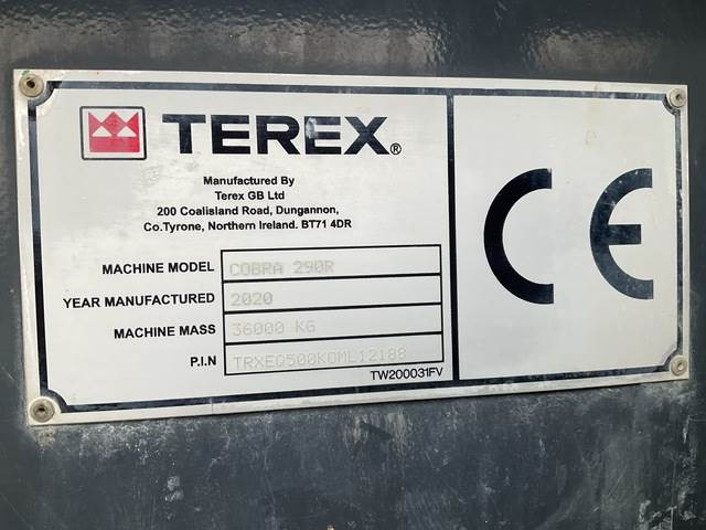 Terex Cobra 290R - Gurëthyesi: foto 5 Terex Cobra 290R - Gurëthyesi: foto 5