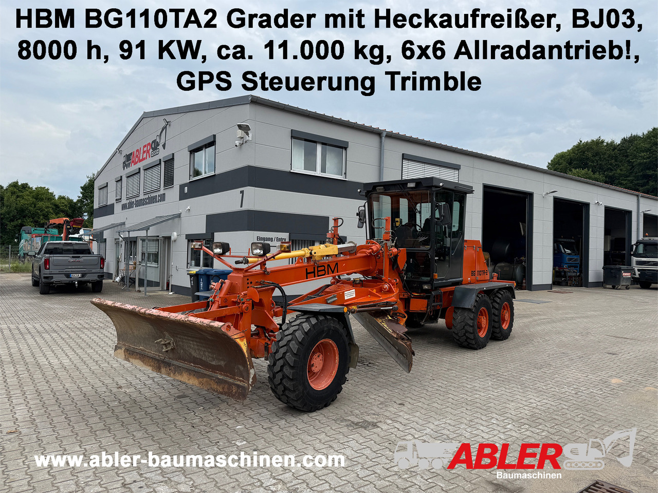 HBM Nobas BG110 TA 2 Grader mit Heckaufreißer GPS - Ngarkues teleskopik me rrota: foto 1 HBM Nobas BG110 TA 2 Grader mit Heckaufreißer GPS - Ngarkues teleskopik me rrota: foto 1