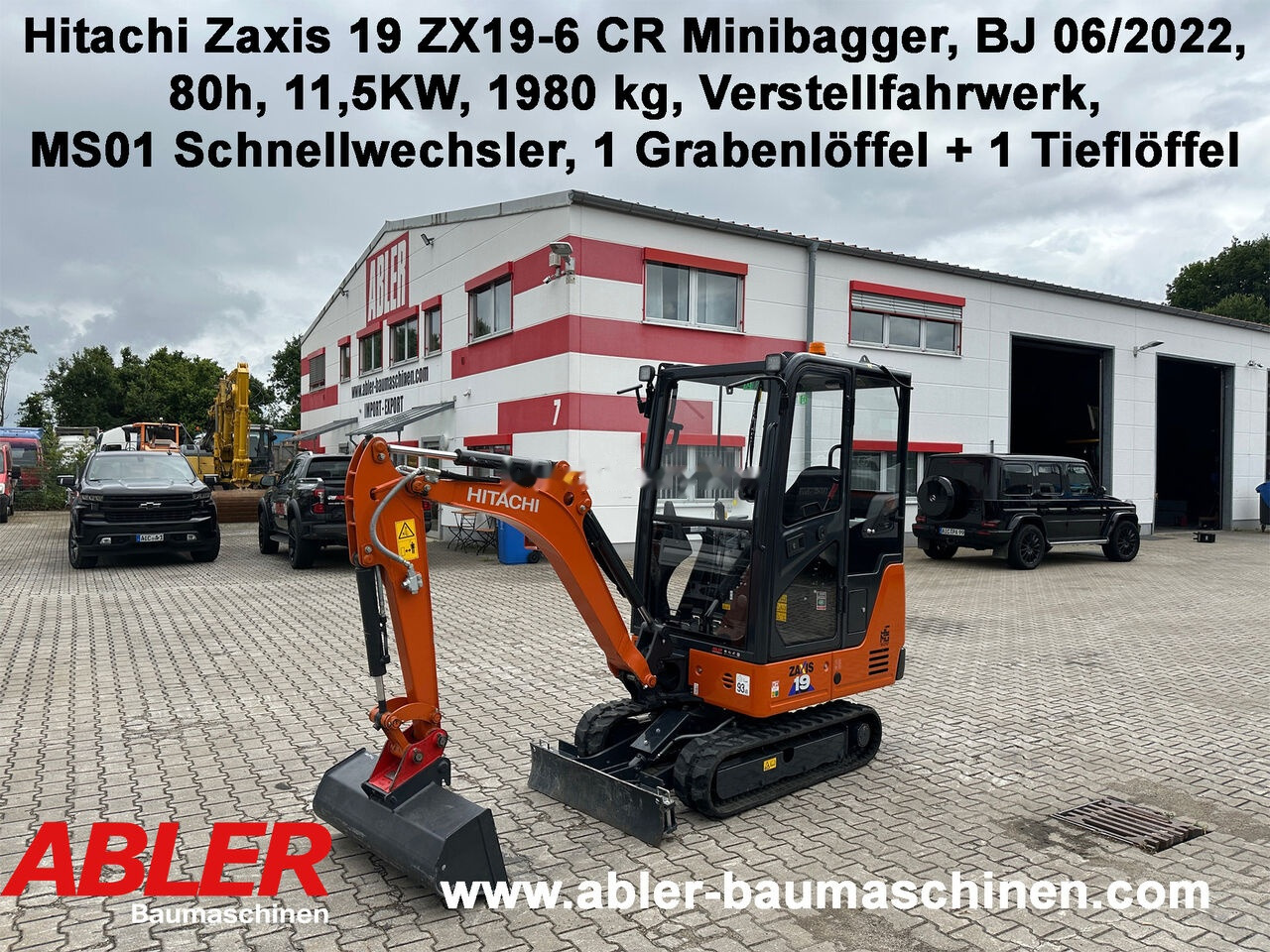 Miniekskavator Hitachi ZX19-6CR Zaxis 19 MS01 80h!: foto 1