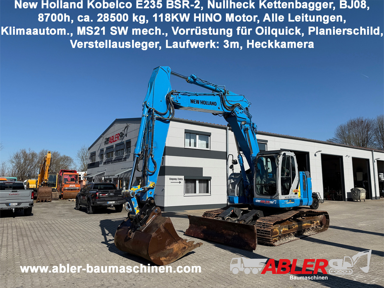 New Holland Kobeclo E235 BSR-2 Nullheck Kettenbagger MS21 - Ekskavator: foto 1 New Holland Kobeclo E235 BSR-2 Nullheck Kettenbagger MS21 - Ekskavator: foto 1