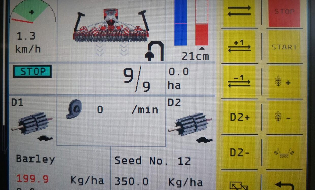 Mbjellëse në radhë Pöttinger Terrasem R4 Fertilizer: foto 13