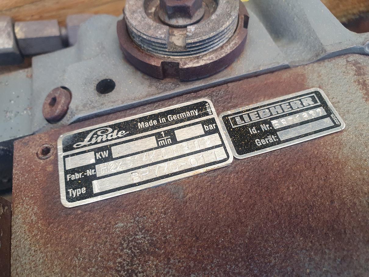 Pompa hidraulike për Makineri ndërtimi Liebherr Linde BPV 70 aus PR 722: foto 6 Pompa hidraulike për Makineri ndërtimi Liebherr Linde BPV 70 aus PR 722: foto 6