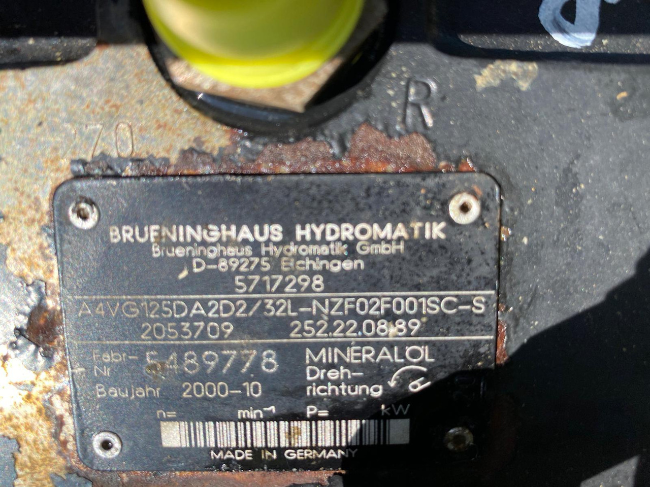 Liebherr PVG 350, A4VG 125 aus L 574 - Pompa hidraulike për Makineri ndërtimi: foto 5 Liebherr PVG 350, A4VG 125 aus L 574 - Pompa hidraulike për Makineri ndërtimi: foto 5