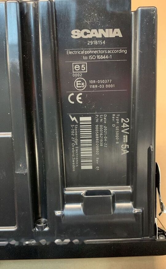 Scania NOWY 24V 5A 2918154 TYPE: SE5000-8 2918154 Scania truck - Tahografi për Kamioni: foto 2 Scania NOWY 24V 5A 2918154 TYPE: SE5000-8 2918154 Scania truck - Tahografi për Kamioni: foto 2