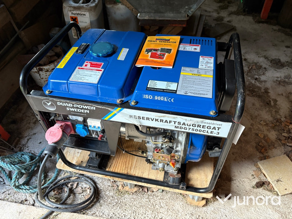 Dieselelverk DUAB-Power MDG7500CLE-3 - Set gjeneratori: foto 1 Dieselelverk DUAB-Power MDG7500CLE-3 - Set gjeneratori: foto 1