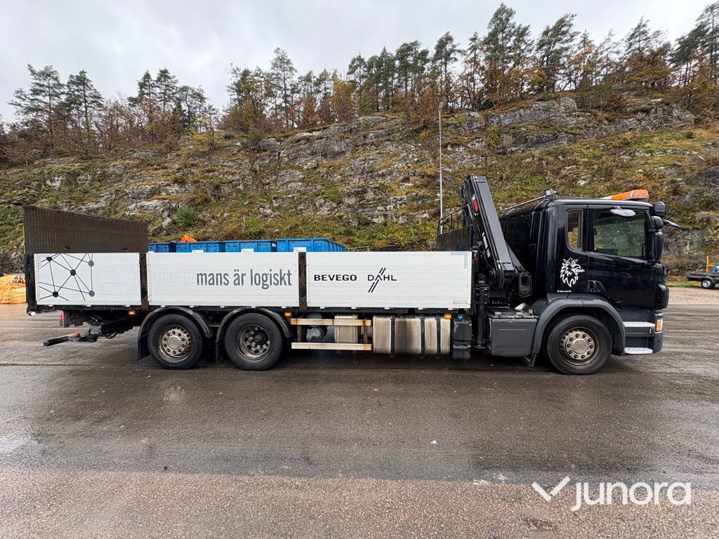 Kranbil - Scania P410, HiAB-kran - Kamion me karroceri të hapur, Kamion me vinç: foto 2 Kranbil - Scania P410, HiAB-kran - Kamion me karroceri të hapur, Kamion me vinç: foto 2