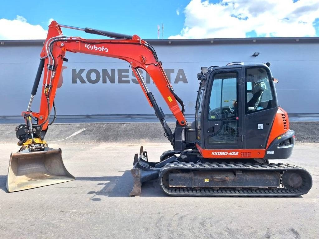 Kubota KX080-4a2 PYÖRITTÄJÄLLÄ - Miniekskavator: foto 1 Kubota KX080-4a2 PYÖRITTÄJÄLLÄ - Miniekskavator: foto 1