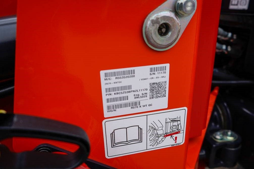 Fadrom me goma i ri Kubota R070 VARUSTELTU: foto 27