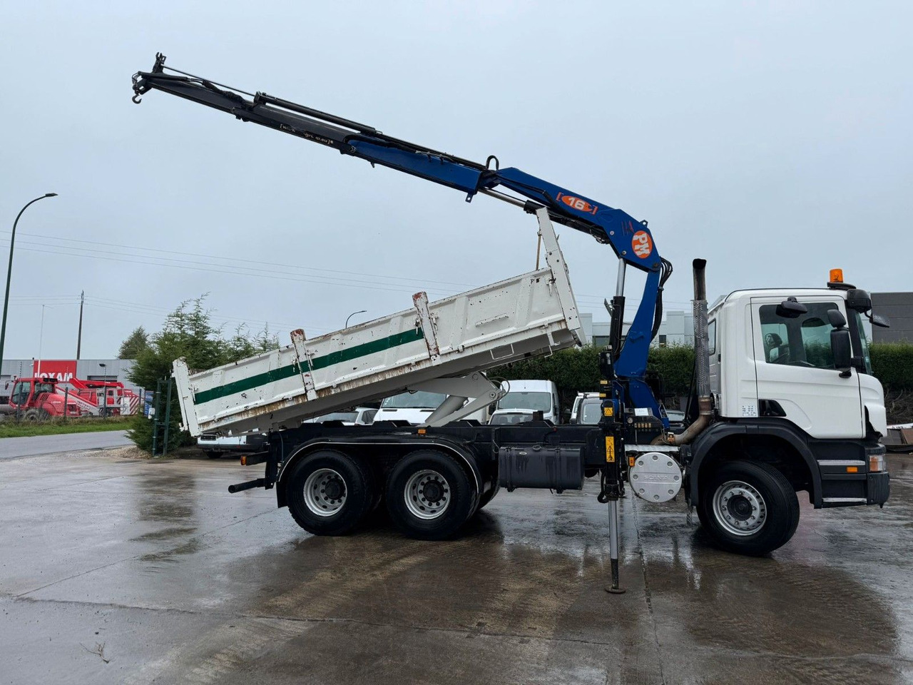 Scania PRT 380. 6x4. Kipper + Kran PM 16 Funk. Klima. - Kamion vetëshkarkues, Kamion me vinç: foto 4 Scania PRT 380. 6x4. Kipper + Kran PM 16 Funk. Klima. - Kamion vetëshkarkues, Kamion me vinç: foto 4