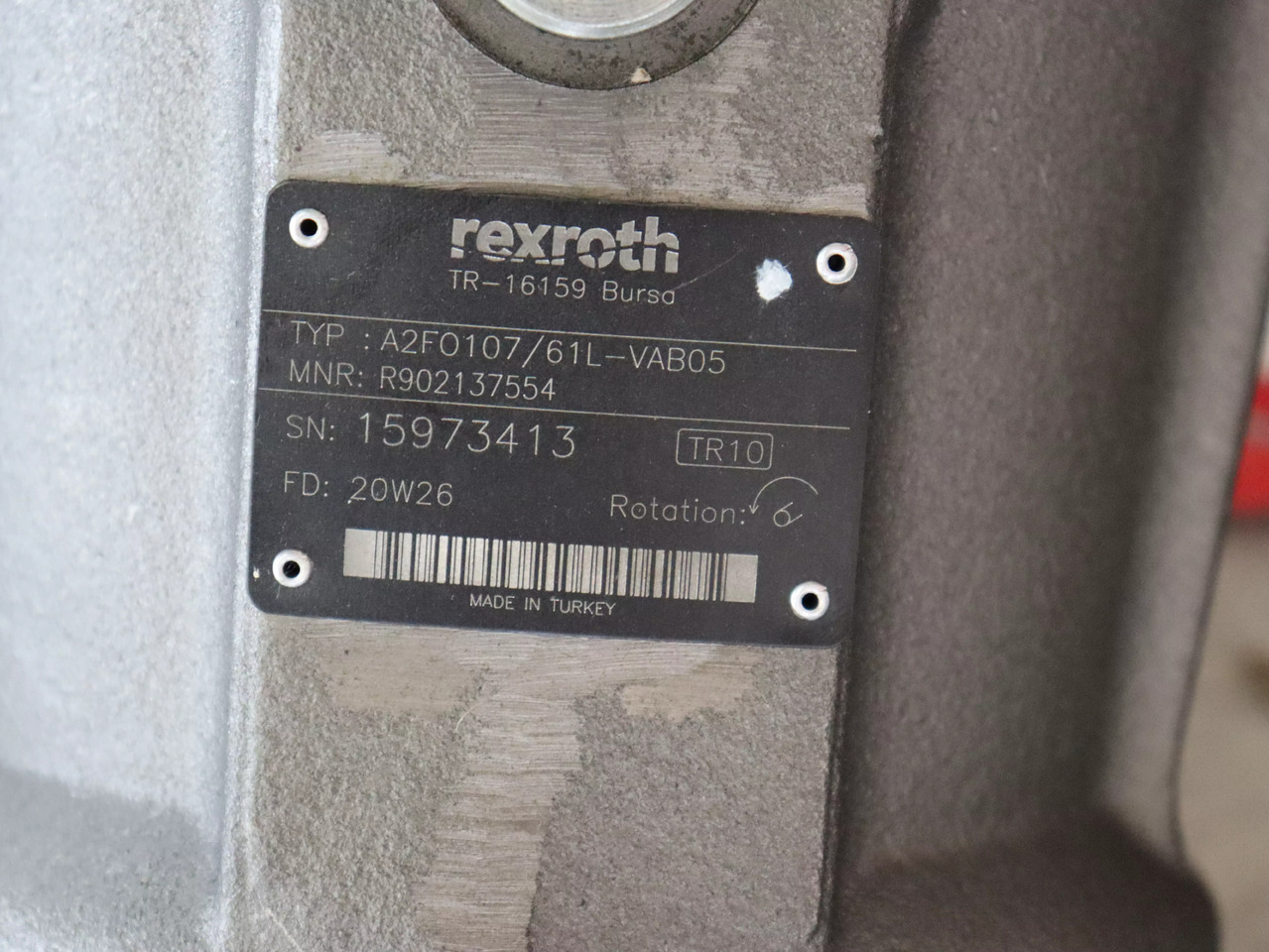 REXROTH A2FO107/61L-VAB05 - Pompa hidraulike: foto 4 REXROTH A2FO107/61L-VAB05 - Pompa hidraulike: foto 4