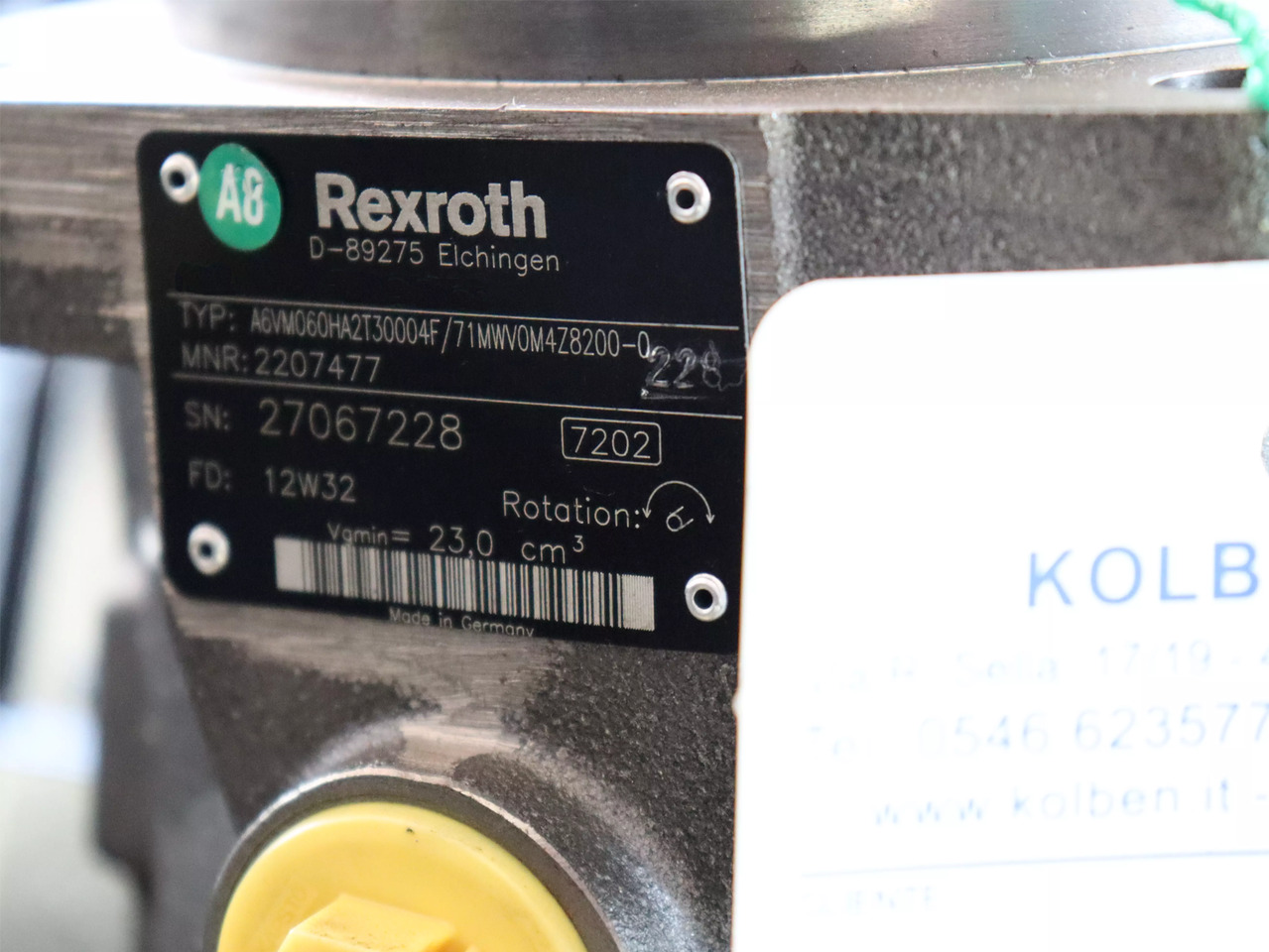 REXROTH A6VM060HA2T30004F/71MWV0M4Z8200-0 - Motori hidraulik për Makineri ndërtimi: foto 4 REXROTH A6VM060HA2T30004F/71MWV0M4Z8200-0 - Motori hidraulik për Makineri ndërtimi: foto 4