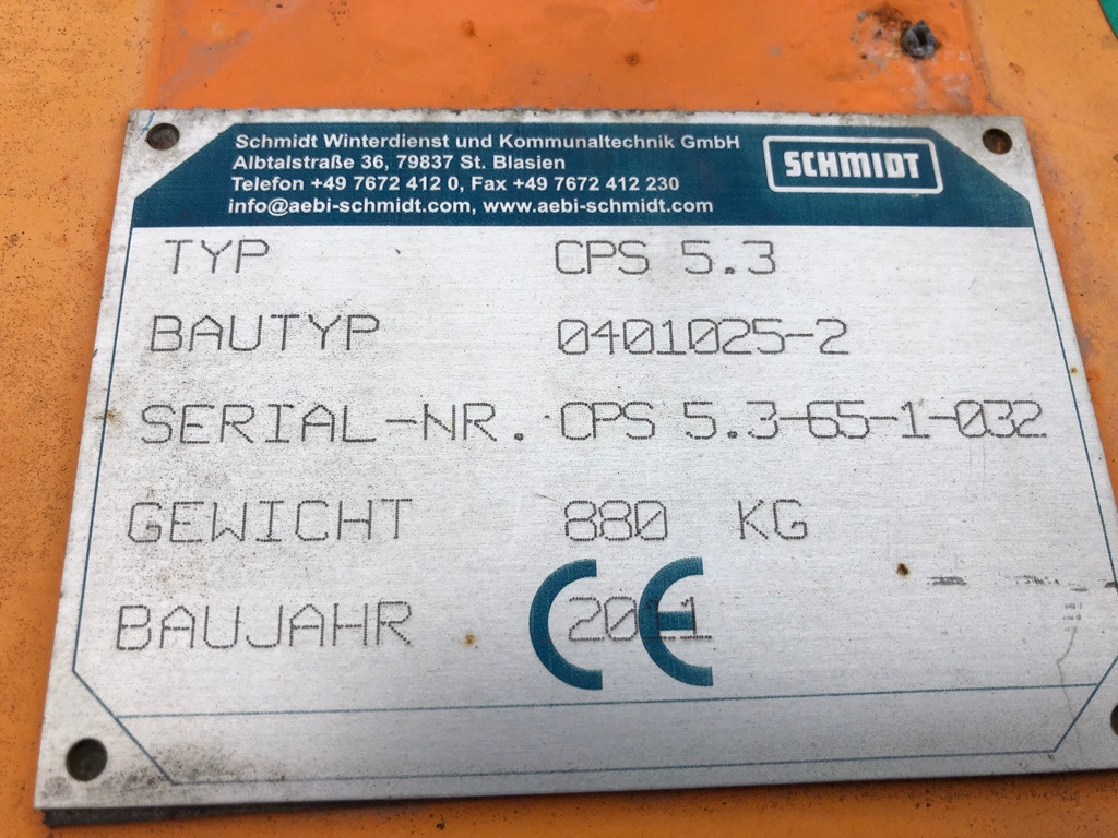 SCHMIDT Side snow plow CPS 5.3 - Borëpastruese: foto 5 SCHMIDT Side snow plow CPS 5.3 - Borëpastruese: foto 5