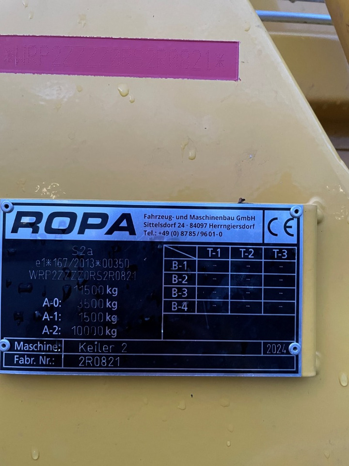 ROPA KEILER 2 4TG - Makinë korrëse: foto 2 ROPA KEILER 2 4TG - Makinë korrëse: foto 2