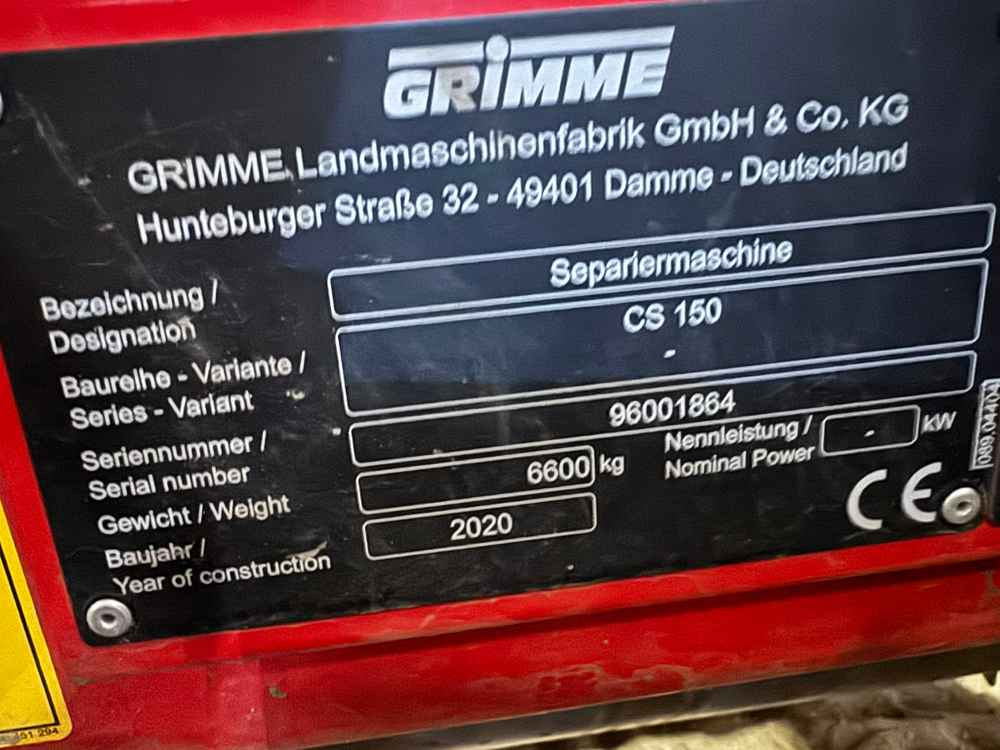 Grimme CS-150 CombiStar - Makinë për nxjerrjen e patateve: foto 2 Grimme CS-150 CombiStar - Makinë për nxjerrjen e patateve: foto 2