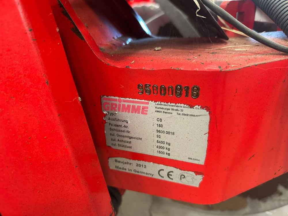 Grimme CS-150 RotaPower - Makinë për nxjerrjen e patateve: foto 2 Grimme CS-150 RotaPower - Makinë për nxjerrjen e patateve: foto 2