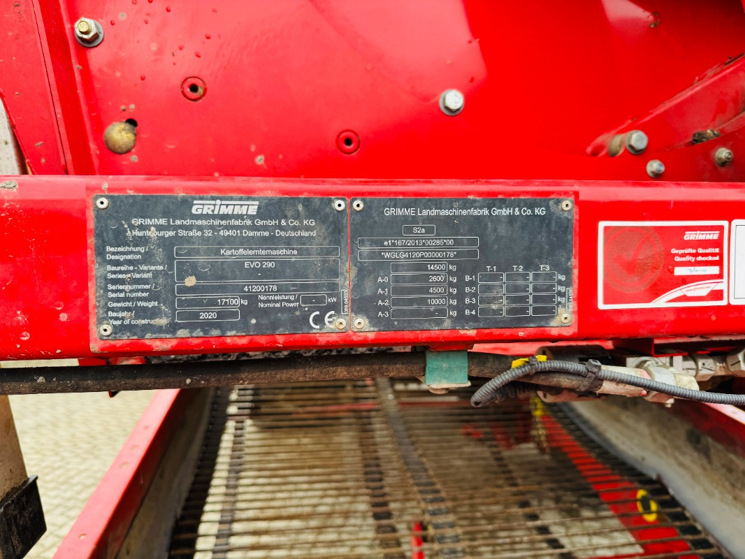 Grimme EVO 290 AirSep - Makinë për nxjerrjen e patateve: foto 2 Grimme EVO 290 AirSep - Makinë për nxjerrjen e patateve: foto 2