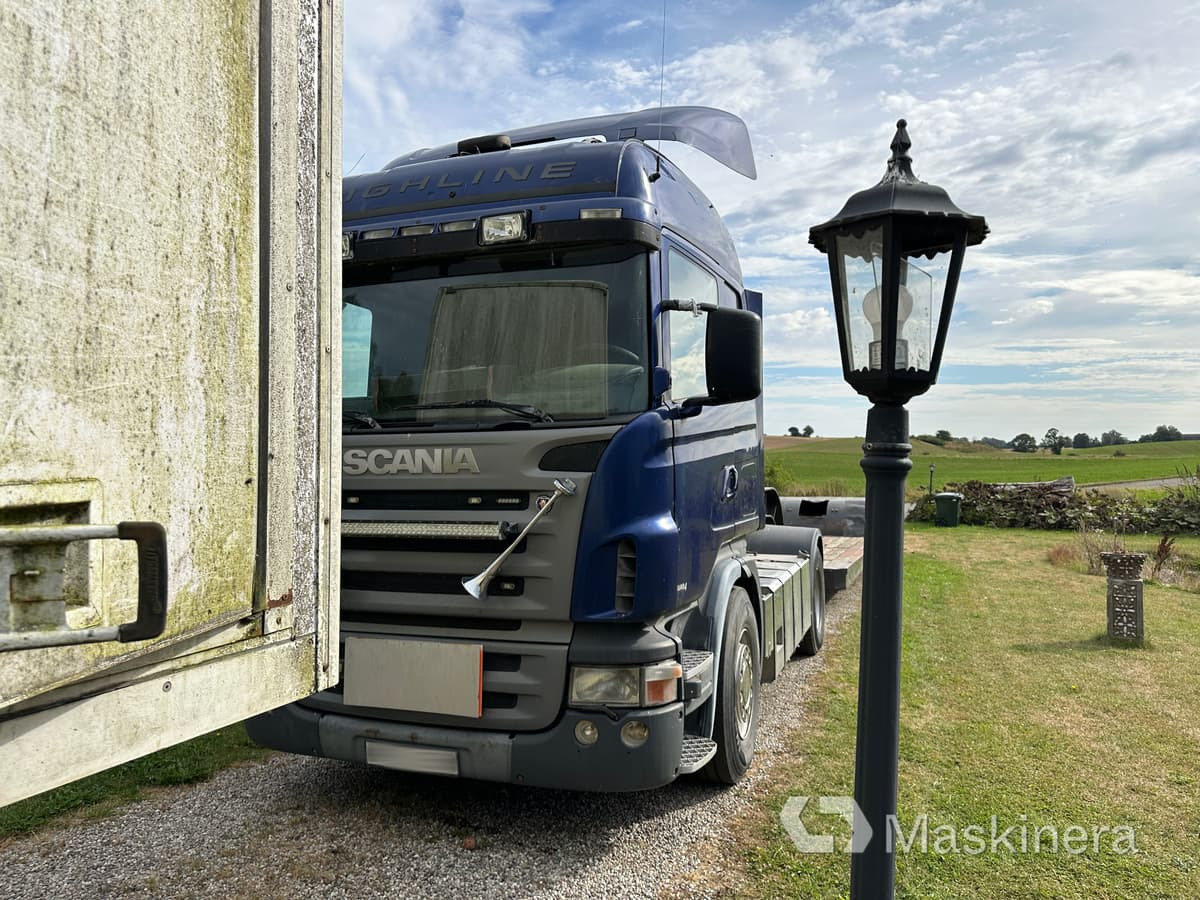Scania R420 highline A-traktor Scania + 2 släp - Gjysmë-kamion, Gjysmë rimorkio e hapur/ Platformë: foto 2 Scania R420 highline A-traktor Scania + 2 släp - Gjysmë-kamion, Gjysmë rimorkio e hapur/ Platformë: foto 2