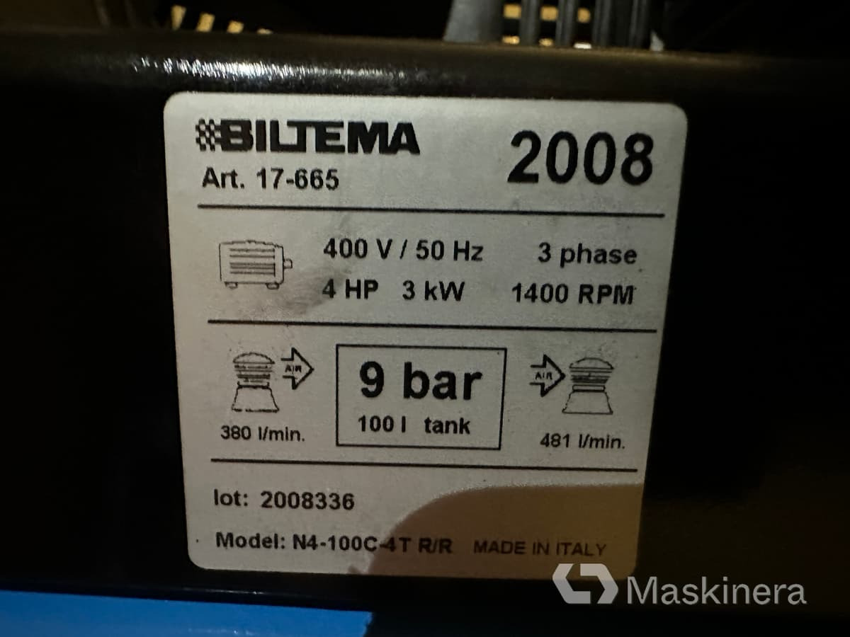 Kompressor Biltema LT100, oanvänd - Kompresor ajri: foto 5 Kompressor Biltema LT100, oanvänd - Kompresor ajri: foto 5