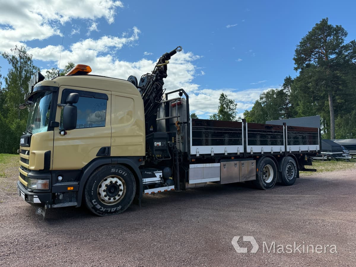 Kranbil Scania 114G - Kamion me karroceri të hapur, Kamion me vinç: foto 1 Kranbil Scania 114G - Kamion me karroceri të hapur, Kamion me vinç: foto 1