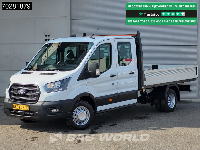 Ford Transit 170pk Automaat Dubbel Cabine 3500kg Trekhaak Open Laadbak Pritsche SYNC4 scherm CarPlay Camera Airco Trekhaak Cruise control - Kamioncine me karroceri: foto 1 Ford Transit 170pk Automaat Dubbel Cabine 3500kg Trekhaak Open Laadbak Pritsche SYNC4 scherm CarPlay Camera Airco Trekhaak Cruise control - Kamioncine me karroceri: foto 1