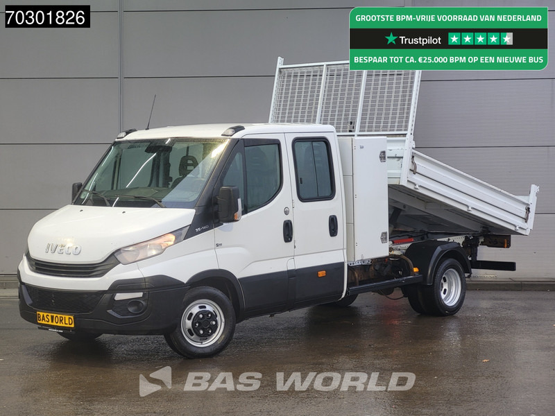 Iveco Daily 35C14 Kipper met Kist Dubbel Cabine Dubbellucht 3,5t Trekhaak Airco Cruise Euro6 Tipper Benne Kieper Airco Trekhaak Cruise contr - Kamioncine vetëshkarkuese: foto 1 Iveco Daily 35C14 Kipper met Kist Dubbel Cabine Dubbellucht 3,5t Trekhaak Airco Cruise Euro6 Tipper Benne Kieper Airco Trekhaak Cruise contr - Kamioncine vetëshkarkuese: foto 1