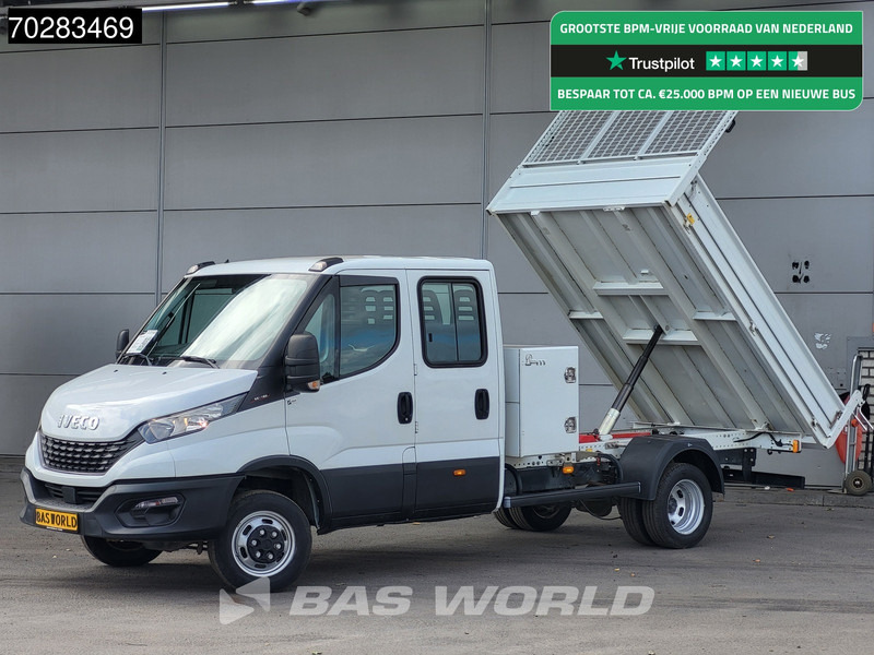 Iveco Daily 35C16 3.0L Kipper met Kist Dubbel Cabine Dubbellucht 3,5t Trekhaak Navi Airco Cruise Camera Euro6 Kieper Tipper Benne 2m3 Airco - Kamioncine vetëshkarkuese: foto 1 Iveco Daily 35C16 3.0L Kipper met Kist Dubbel Cabine Dubbellucht 3,5t Trekhaak Navi Airco Cruise Camera Euro6 Kieper Tipper Benne 2m3 Airco - Kamioncine vetëshkarkuese: foto 1