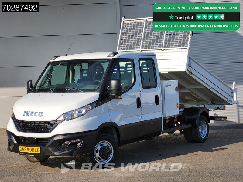 Iveco Daily 35C16 3.0L Kipper met Kist Dubbel Cabine Dubbellucht 3,5t Trekhaak Navi Airco Cruise Camera Euro6 Tipper Benne Kieper 2m3 Airco - Kamioncine vetëshkarkuese: foto 1 Iveco Daily 35C16 3.0L Kipper met Kist Dubbel Cabine Dubbellucht 3,5t Trekhaak Navi Airco Cruise Camera Euro6 Tipper Benne Kieper 2m3 Airco - Kamioncine vetëshkarkuese: foto 1