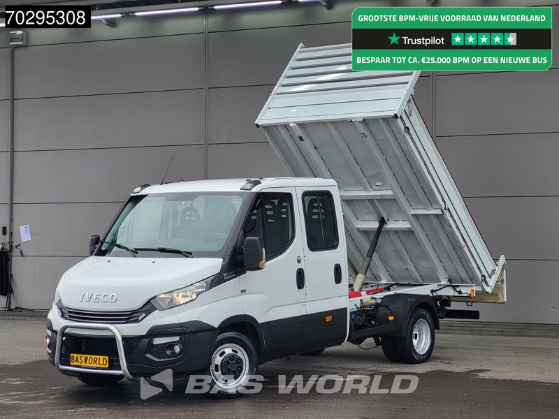 Iveco Daily 35C18 3.0L Automaat Kipper Dubbellucht 3,5t Trekhaak 180PK Airco Cruise Euro6 Kieper Tipper Benne 2m3 Airco Trekhaak Cruise cont - Kamioncine vetëshkarkuese: foto 1 Iveco Daily 35C18 3.0L Automaat Kipper Dubbellucht 3,5t Trekhaak 180PK Airco Cruise Euro6 Kieper Tipper Benne 2m3 Airco Trekhaak Cruise cont - Kamioncine vetëshkarkuese: foto 1