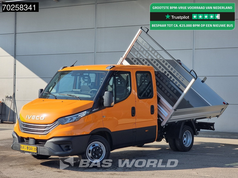Iveco Daily 35C21 3-Zijdige Kipper Dubbel Cabine 210PK 3.0L Dubbellucht 3,5t Trekhaak ACC Airco LED Camera CarPlay Euro6 Tipper Benne Kieper - Kamioncine vetëshkarkuese: foto 1 Iveco Daily 35C21 3-Zijdige Kipper Dubbel Cabine 210PK 3.0L Dubbellucht 3,5t Trekhaak ACC Airco LED Camera CarPlay Euro6 Tipper Benne Kieper - Kamioncine vetëshkarkuese: foto 1