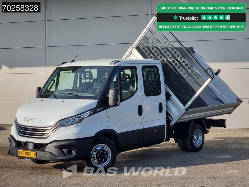 Iveco Daily 35C21 3-Zijdige Kipper Dubbel Cabine 210PK 3.0L Dubbellucht 3,5t Trekhaak ACC Airco LED Camera CarPlay Euro6 Tipper Benne Kieper - Kamioncine vetëshkarkuese: foto 1 Iveco Daily 35C21 3-Zijdige Kipper Dubbel Cabine 210PK 3.0L Dubbellucht 3,5t Trekhaak ACC Airco LED Camera CarPlay Euro6 Tipper Benne Kieper - Kamioncine vetëshkarkuese: foto 1