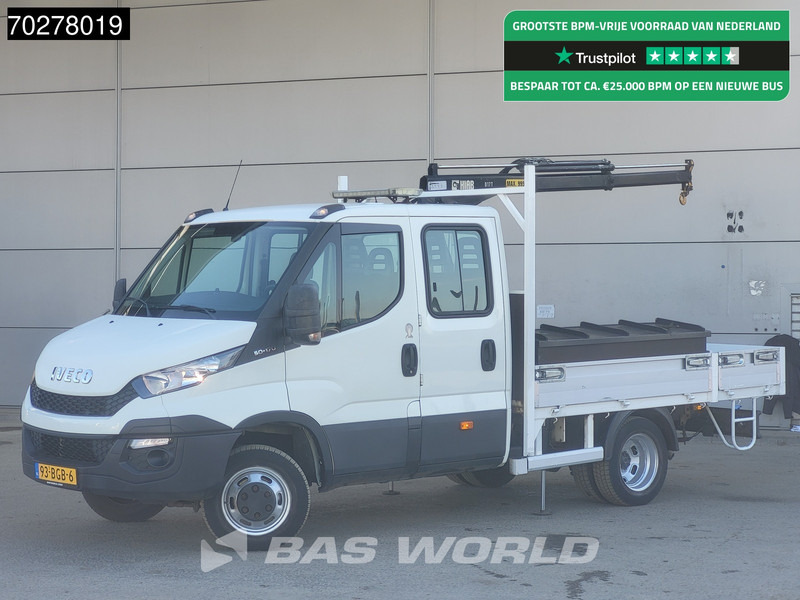 Iveco Daily 50C17 3.0L Automaat DC Open laadbak Kraan Hiab 017T-2 Airco APK 10-2025 Pickup Crane Kraanwagen Pritsche Airco Dubbel cabine - Kamioncine me karroceri: foto 1 Iveco Daily 50C17 3.0L Automaat DC Open laadbak Kraan Hiab 017T-2 Airco APK 10-2025 Pickup Crane Kraanwagen Pritsche Airco Dubbel cabine - Kamioncine me karroceri: foto 1