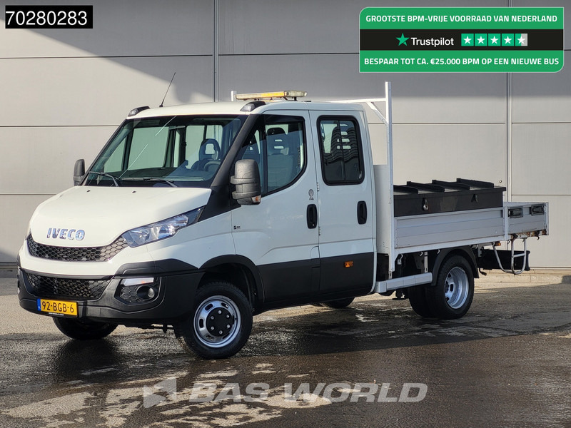 Iveco Daily 50C17 3,0L Automaat HIAB 017T-2 DC Open laadbak Kraan Dubbellucht Airco Euro6 Pickup Crane Kraanwagen Pritsche Airco Dubbel cabi - Kamioncine me karroceri: foto 1 Iveco Daily 50C17 3,0L Automaat HIAB 017T-2 DC Open laadbak Kraan Dubbellucht Airco Euro6 Pickup Crane Kraanwagen Pritsche Airco Dubbel cabi - Kamioncine me karroceri: foto 1