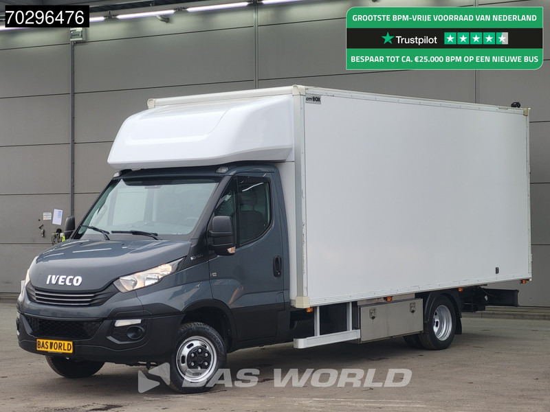 Iveco Daily 50C18 3.0L Automaat 3,5t Trekhaak Bakwagen Zijdeur Achterdeuren 180PK 5tons Navi Standkachel Euro6 Meubelbak Koffer Trekhaak - Kamioncine me kontinier: foto 1 Iveco Daily 50C18 3.0L Automaat 3,5t Trekhaak Bakwagen Zijdeur Achterdeuren 180PK 5tons Navi Standkachel Euro6 Meubelbak Koffer Trekhaak - Kamioncine me kontinier: foto 1