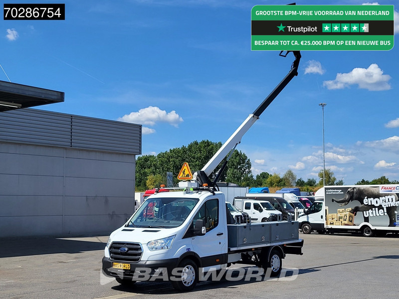 Ford Transit 130pk Hoogwerker 11meter Werkhoogte Trekhaak Airco Cruise Euro6 Nacelle Arbeitsbühne 1Personen Trekhaak Cruise control - Kamioncine: foto 1 Ford Transit 130pk Hoogwerker 11meter Werkhoogte Trekhaak Airco Cruise Euro6 Nacelle Arbeitsbühne 1Personen Trekhaak Cruise control - Kamioncine: foto 1