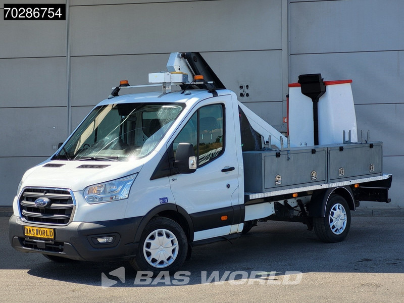 Ford Transit 130pk Hoogwerker 11meter Werkhoogte Trekhaak Airco Cruise Euro6 Nacelle Arbeitsbühne 1Personen Trekhaak Cruise control - Kamioncine: foto 3 Ford Transit 130pk Hoogwerker 11meter Werkhoogte Trekhaak Airco Cruise Euro6 Nacelle Arbeitsbühne 1Personen Trekhaak Cruise control - Kamioncine: foto 3