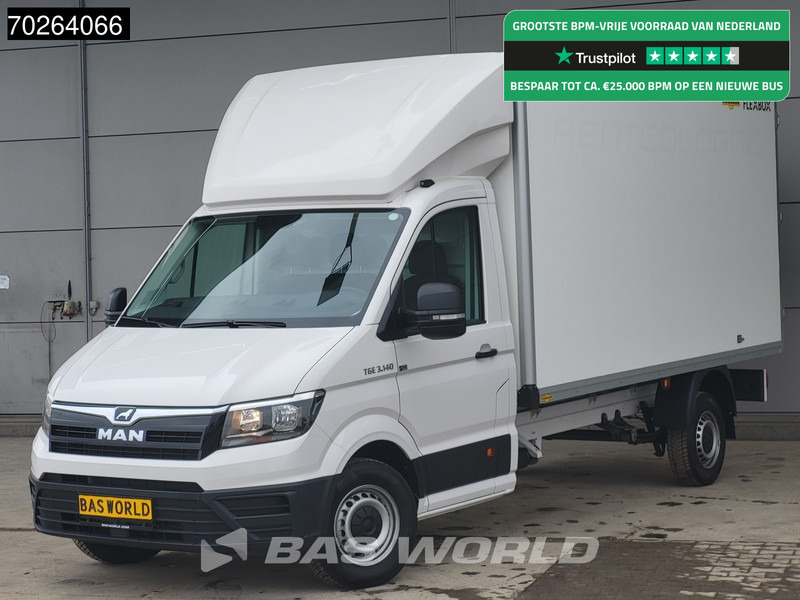 MAN TGE 3.140 Bakwagen met achterdeuren Nieuw!! Airco Meubelbak Koffer 17m3 Airco - Kamioncine me kontinier: foto 1 MAN TGE 3.140 Bakwagen met achterdeuren Nieuw!! Airco Meubelbak Koffer 17m3 Airco - Kamioncine me kontinier: foto 1