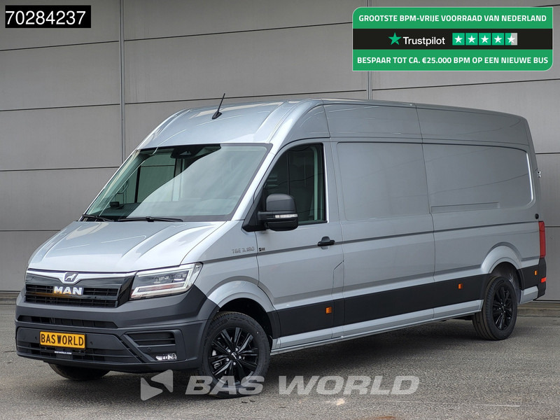MAN TGE 3.180 Automaat 2025 Facelift L4H3 Trekhaak LED ACC Navi Airco Camera Parkeersensoren Euro6 L3H2 15m3 Airco Trekhaak - Furgon: foto 1 MAN TGE 3.180 Automaat 2025 Facelift L4H3 Trekhaak LED ACC Navi Airco Camera Parkeersensoren Euro6 L3H2 15m3 Airco Trekhaak - Furgon: foto 1