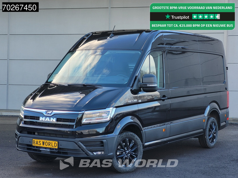 MAN TGE 3.180 Automaat 2025 model Facelift Black Edition L3H3 ACC Trekhaak L2H2 11m3 Airco Trekhaak - Furgon: foto 1 MAN TGE 3.180 Automaat 2025 model Facelift Black Edition L3H3 ACC Trekhaak L2H2 11m3 Airco Trekhaak - Furgon: foto 1