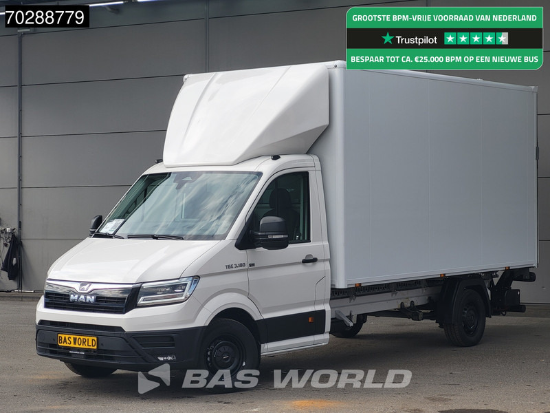 MAN TGE 3.180 Automaat Laadklep Bakwagen 2025 Facelift Navi LED Airco Cruise Euro6 Meubelbak Koffer 21m3 Airco Cruise control - Kamioncine me kontinier: foto 1 MAN TGE 3.180 Automaat Laadklep Bakwagen 2025 Facelift Navi LED Airco Cruise Euro6 Meubelbak Koffer 21m3 Airco Cruise control - Kamioncine me kontinier: foto 1