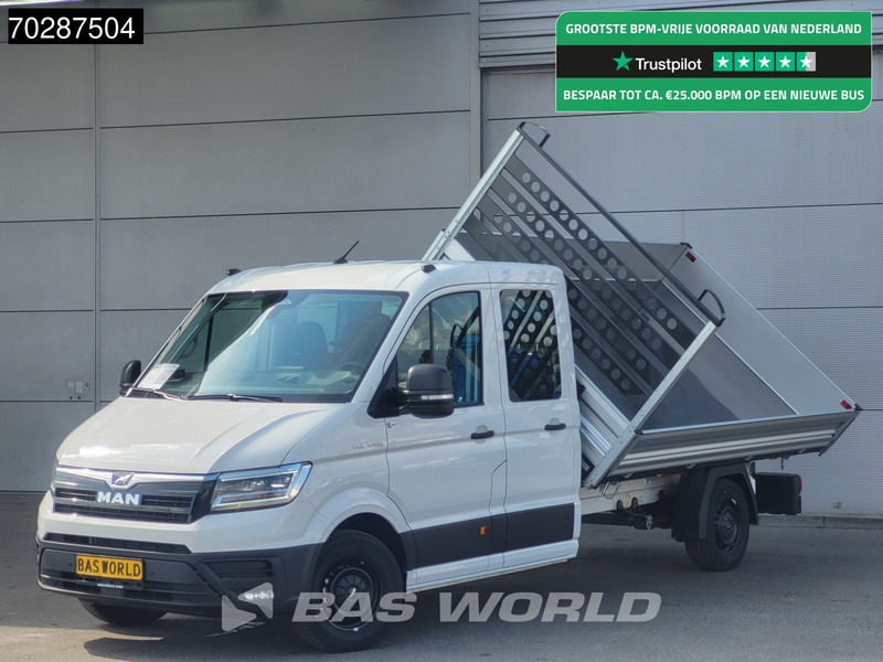 MAN TGE 3.180 Drie-Zijdige Automaat Kipper 2025-Facelift 180PK Trekhaak LED Airco Cruise Navi Euro6 Kipper Tipper Benne Kieper 3m3 Airco Trekh - Kamioncine vetëshkarkuese: foto 1 MAN TGE 3.180 Drie-Zijdige Automaat Kipper 2025-Facelift 180PK Trekhaak LED Airco Cruise Navi Euro6 Kipper Tipper Benne Kieper 3m3 Airco Trekh - Kamioncine vetëshkarkuese: foto 1