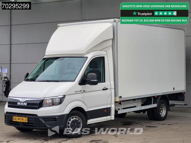 MAN TGE 4.180 Dubbellucht Bakwagen Achterdeuren ACC Navi Airco Euro6 Meubelbak Koffer Airco - Kamioncine me kontinier: foto 1 MAN TGE 4.180 Dubbellucht Bakwagen Achterdeuren ACC Navi Airco Euro6 Meubelbak Koffer Airco - Kamioncine me kontinier: foto 1