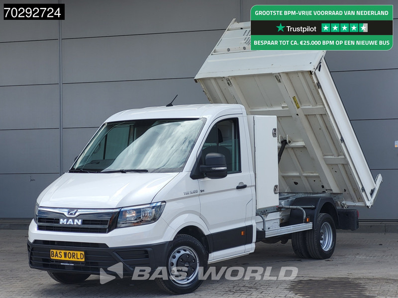 MAN TGE 5.120 COMING SOON! Kipper met kist 3500kg Trekhaak Airco Navi Tipper Benne Kieper Airco Dubbel cabine Trekhaak - Kamioncine vetëshkarkuese: foto 1 MAN TGE 5.120 COMING SOON! Kipper met kist 3500kg Trekhaak Airco Navi Tipper Benne Kieper Airco Dubbel cabine Trekhaak - Kamioncine vetëshkarkuese: foto 1