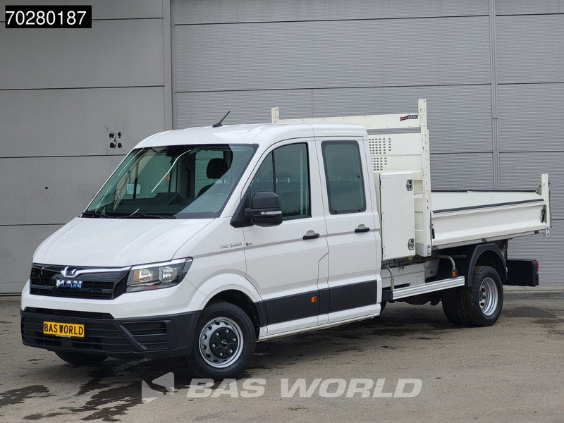 MAN TGE 5.120 Kipper met Kist Dubbel Cabine Dubbellucht 3,5t Trekhaak Navi Airco Cruise Euro6 Tipper Kipper Benne Airco Dubbel cabine Trekhaak - Kamioncine vetëshkarkuese: foto 3 MAN TGE 5.120 Kipper met Kist Dubbel Cabine Dubbellucht 3,5t Trekhaak Navi Airco Cruise Euro6 Tipper Kipper Benne Airco Dubbel cabine Trekhaak - Kamioncine vetëshkarkuese: foto 3