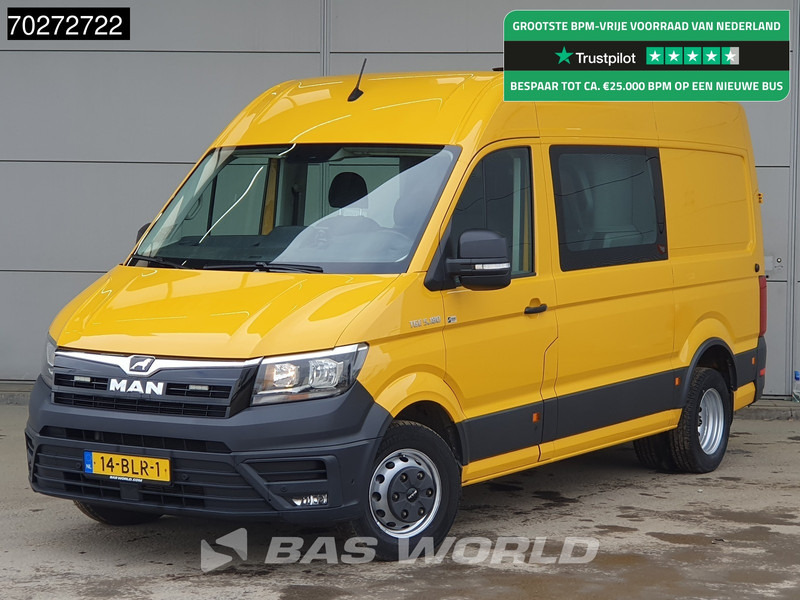 MAN TGE 5.180 Automaat Dubbel Cabine Dubbellucht Werkplaatsinrichting Trekhaak Omvormer Camera Parkeersensoren Airco Cruise L2H2 8m3 Airco Dub - Furgon: foto 1 MAN TGE 5.180 Automaat Dubbel Cabine Dubbellucht Werkplaatsinrichting Trekhaak Omvormer Camera Parkeersensoren Airco Cruise L2H2 8m3 Airco Dub - Furgon: foto 1