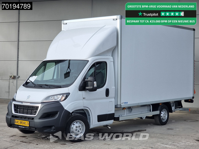 Peugeot Boxer 165PK Bakwagen Laadklep Zijdeur Lat om lat Airco Bluetooth Radio Meubelbak Koffer Gesloten laadbak 21m3 Airco Cruise control - Kamioncine me kontinier: foto 1 Peugeot Boxer 165PK Bakwagen Laadklep Zijdeur Lat om lat Airco Bluetooth Radio Meubelbak Koffer Gesloten laadbak 21m3 Airco Cruise control - Kamioncine me kontinier: foto 1