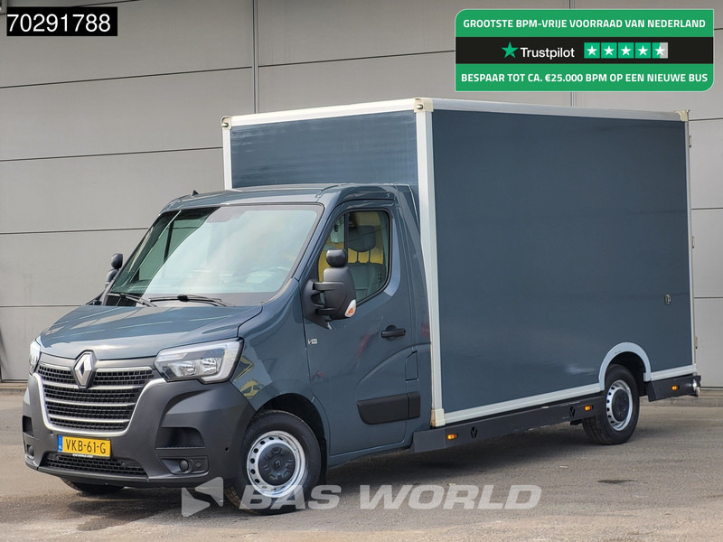 Renault Master 150PK Bakwagen Airco Cruise Luchtvering Meubelbak Plancher Verkoopwagen Foodtruck Paardenwagen 18m3 Airco Cruise control - Kamioncine me kontinier: foto 1 Renault Master 150PK Bakwagen Airco Cruise Luchtvering Meubelbak Plancher Verkoopwagen Foodtruck Paardenwagen 18m3 Airco Cruise control - Kamioncine me kontinier: foto 1