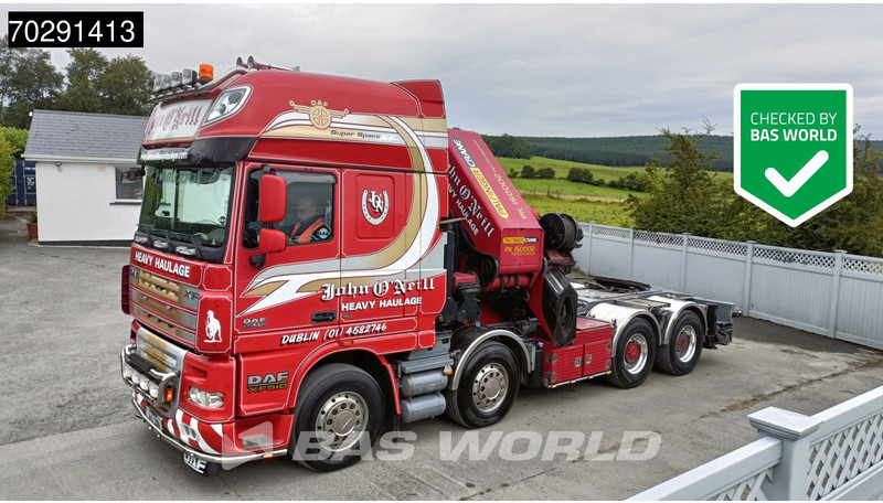 DAF XF105.510 XF 8X4 Palfinger PK150.002 Kran Crane Winch Fifth Wheel Big-Axle Euro 5 - Gjysmë-kamion: foto 1 DAF XF105.510 XF 8X4 Palfinger PK150.002 Kran Crane Winch Fifth Wheel Big-Axle Euro 5 - Gjysmë-kamion: foto 1