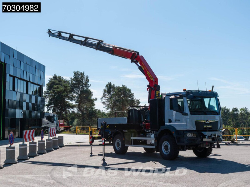 MAN TGM 18.320 4X4 NEW 4x4 Palfinger PK 27002-SH D Crane manbasket Steelsuspension - Kamion me karroceri të hapur, Kamion me vinç: foto 5 MAN TGM 18.320 4X4 NEW 4x4 Palfinger PK 27002-SH D Crane manbasket Steelsuspension - Kamion me karroceri të hapur, Kamion me vinç: foto 5