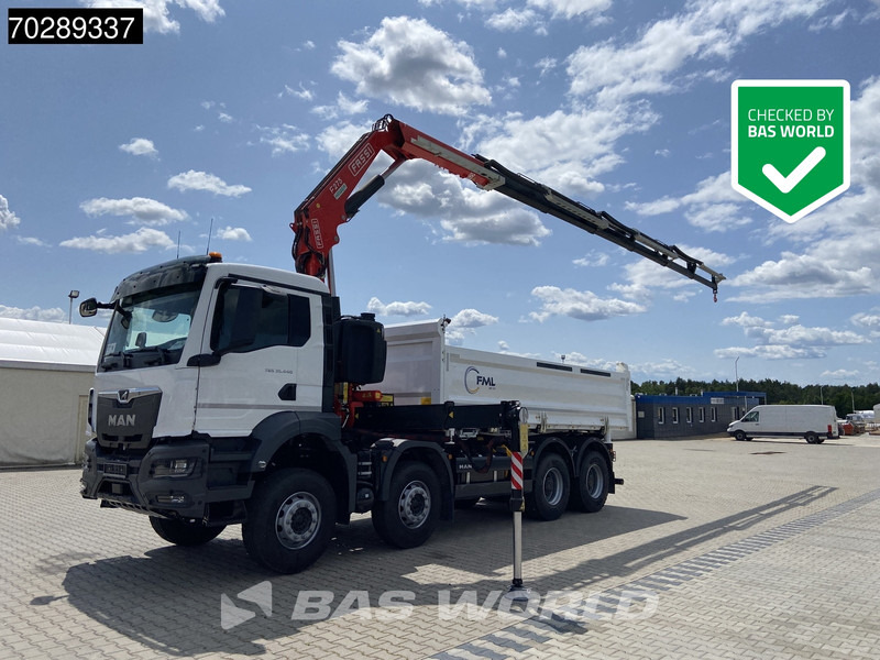 MAN TGS 35.440 8X4 NEW! Fassi F275.026 Kran Crane 13m3 3-Sided Tipper Big-Axle Euro 6 - Kamion vetëshkarkues, Kamion me vinç: foto 1 MAN TGS 35.440 8X4 NEW! Fassi F275.026 Kran Crane 13m3 3-Sided Tipper Big-Axle Euro 6 - Kamion vetëshkarkues, Kamion me vinç: foto 1