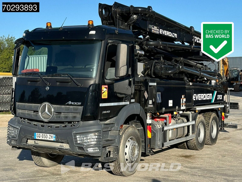 Mercedes-Benz Arocs 2840 Arocs 6X4 NEW! Everdigm 37CX-5 concrete pump Steel Suspension Automatic Euro 6 - Pompë betoni: foto 1 Mercedes-Benz Arocs 2840 Arocs 6X4 NEW! Everdigm 37CX-5 concrete pump Steel Suspension Automatic Euro 6 - Pompë betoni: foto 1